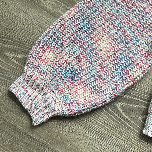 LULU’S White Multi Bright & Cozy Chunky Knit Button Up Cardigan Sweater - Picture 10 of 15